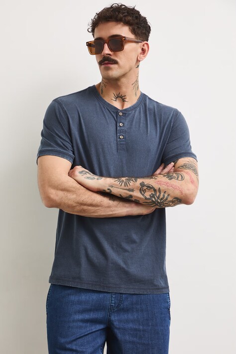 Medicine polo męskie bawełniane granatowe