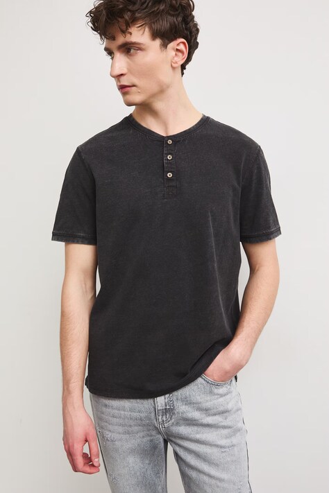 Medicine polo męskie bawełniane czarne