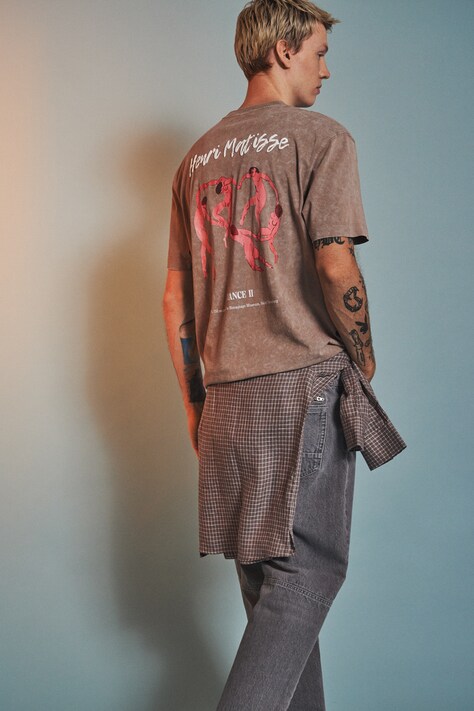 Medicine t-shirt bawełniany męski kolor beżowy z nadrukiem