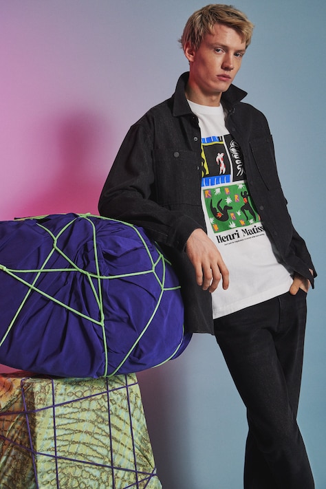 T-shirt bawełniany męski z kolekcji Eviva L'arte kolor biały RS26-TSM251