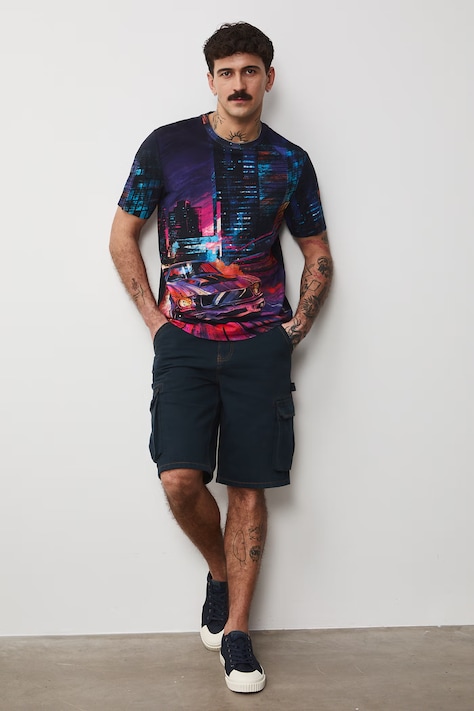 Medicine t-shirt bawełniany męski kolor multicolor wzorzysty