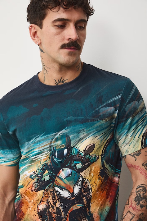 Medicine t-shirt męski kolor multicolor wzorzysty