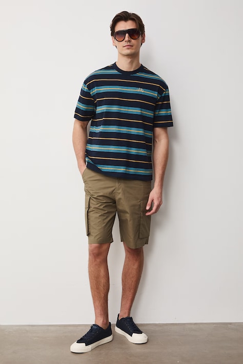 Medicine t-shirt męski bawełniany granatowy