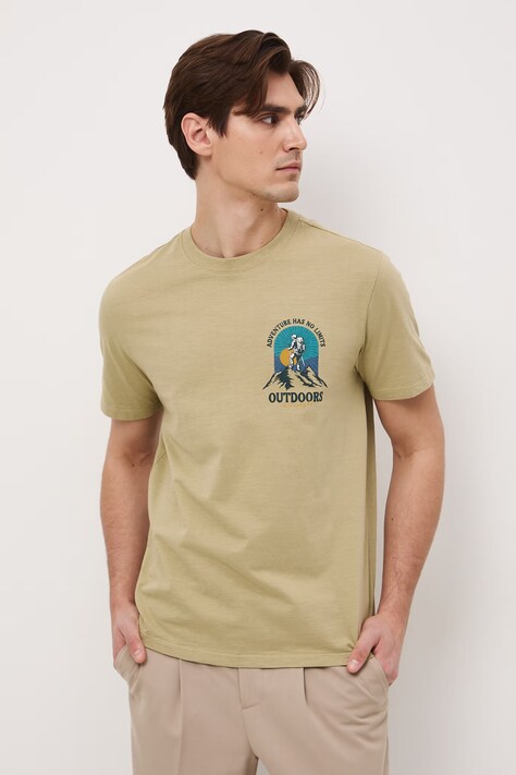 Medicine t-shirt damski bawełniany zielony