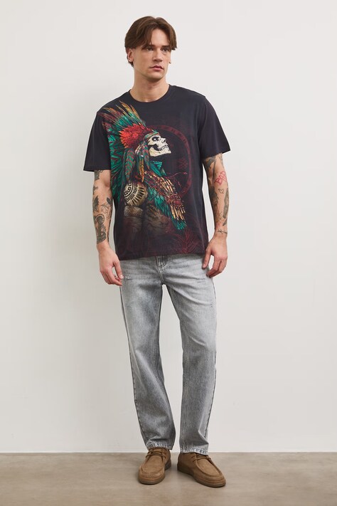 Medicine T-shirt męski bawełniany czarny