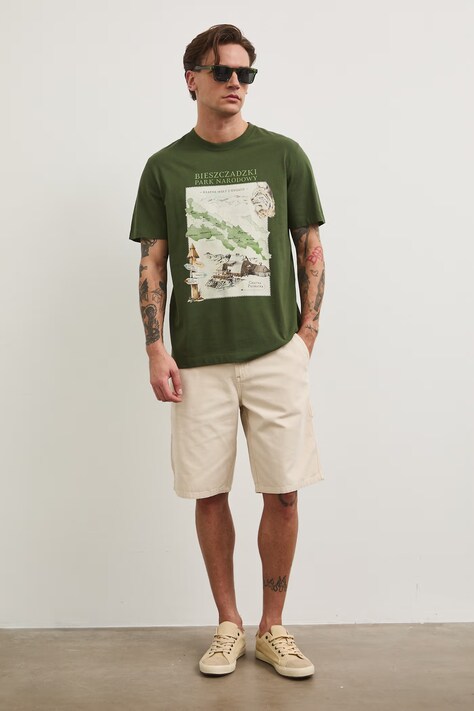 Medicine T-shirt męski bawełniany zielony