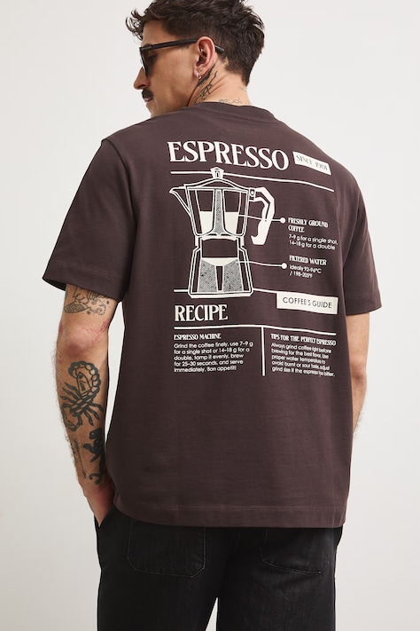 Medicine T-shirt damski bawełniany brązowy