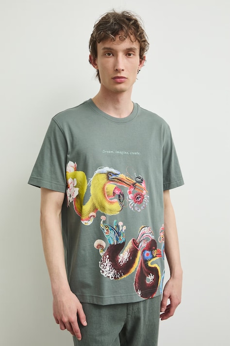 Medicine T-shirt męski bawełniany zielony