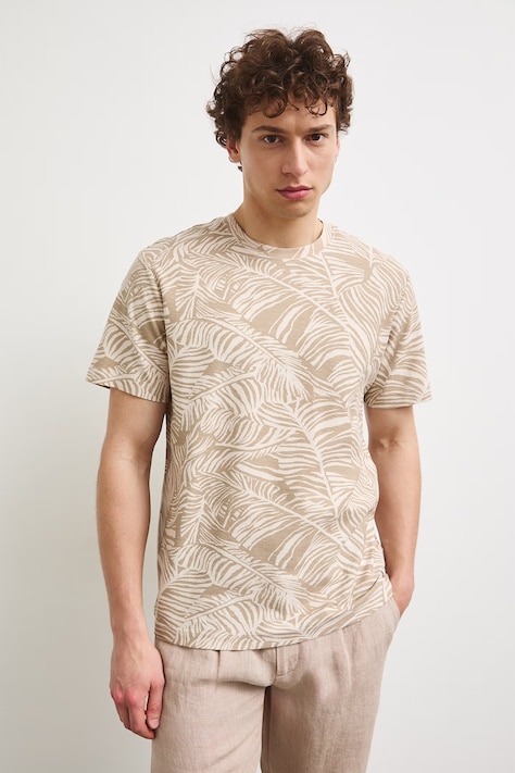 Medicine T-shirt męski bawełniany beżowy