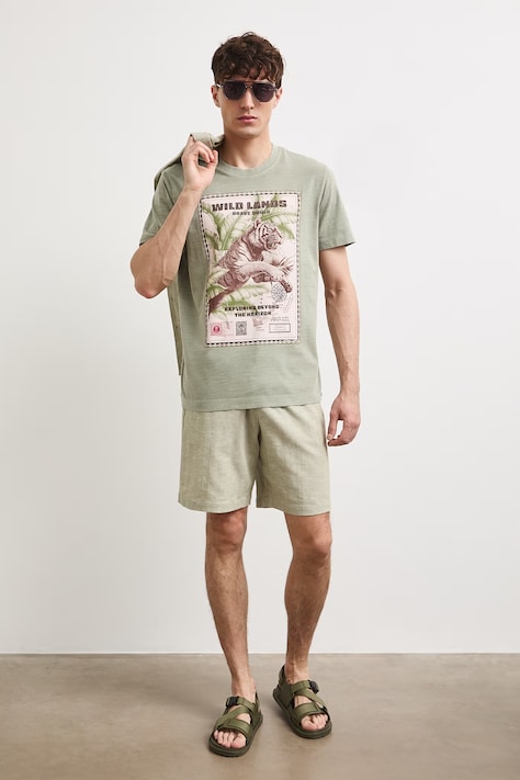 Medicine t-shirt męski bawełniany zielony
