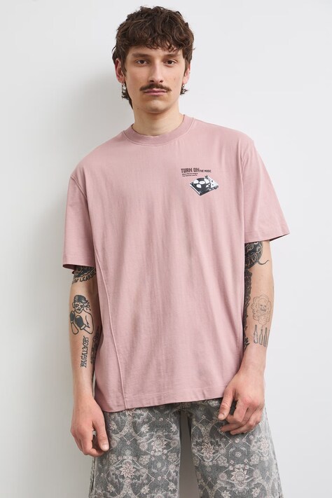 Medicine T-shirt męski bawełniany różowy