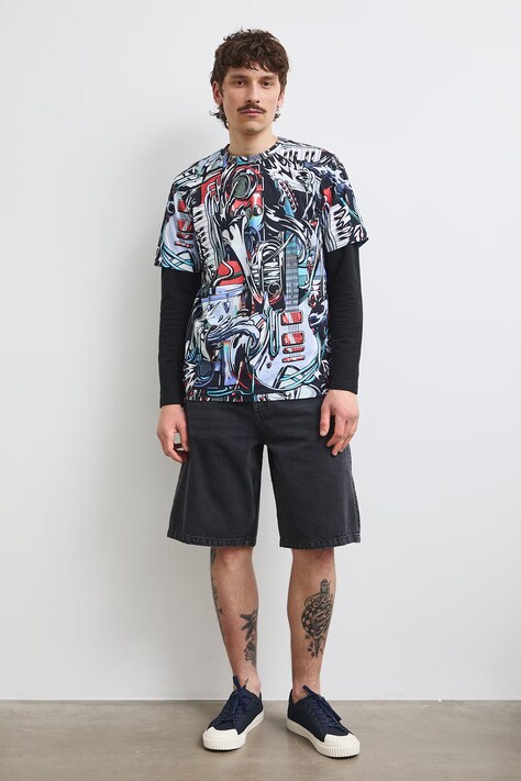 Medicine T-shirt męski bawełniany multicolor