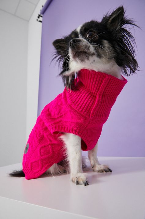 Sweter dla pupila różowy