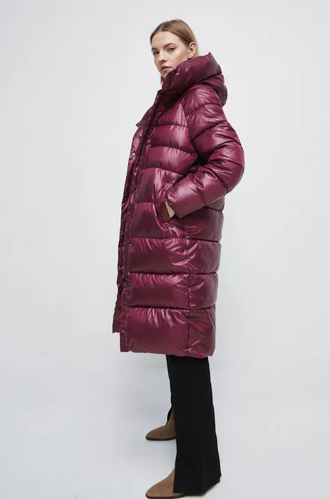 Пальто Medicine жіноче колір бордовий зимове