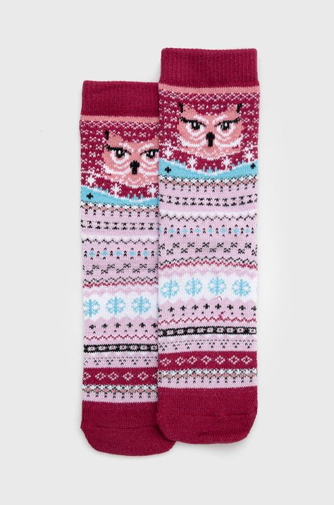 Ponožky dámske bavlnené so vzorom