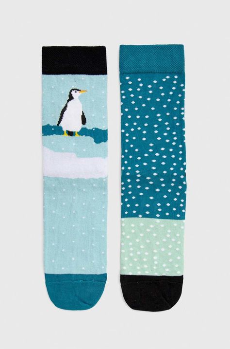 Ponožky dámske bavlnené so vzorom (2-pack)