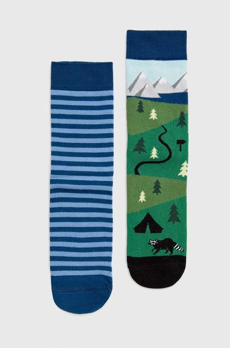 Ponožky pánske bavlnené s motívom (2-pack)