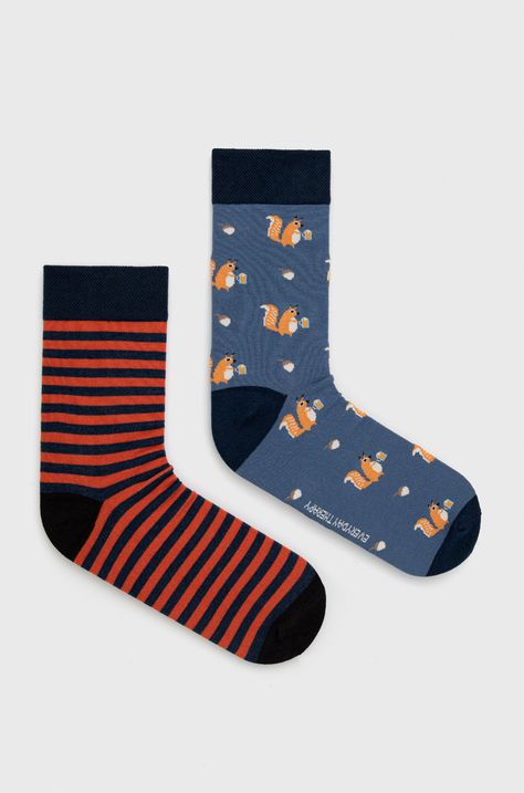 Ponožky pánske so vzorom (2-pack)