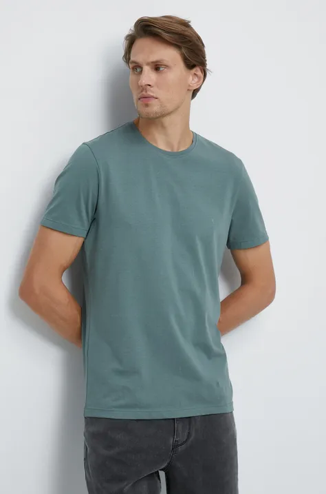 T-shirt bawełniany gładki zielony