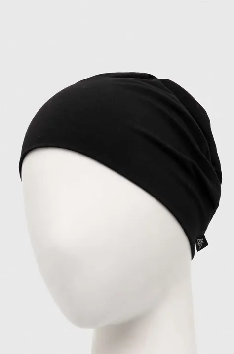 Bavlnená čiapka čierna farba