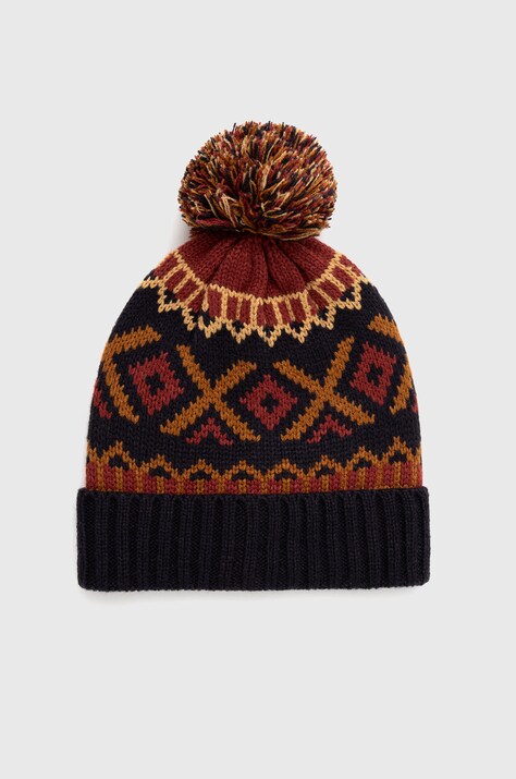 Czapka męska beanie z pomponem kolor multicolor