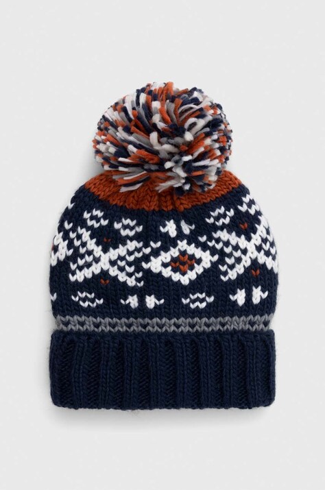 Czapka męska beanie z pomponem kolor multicolor
