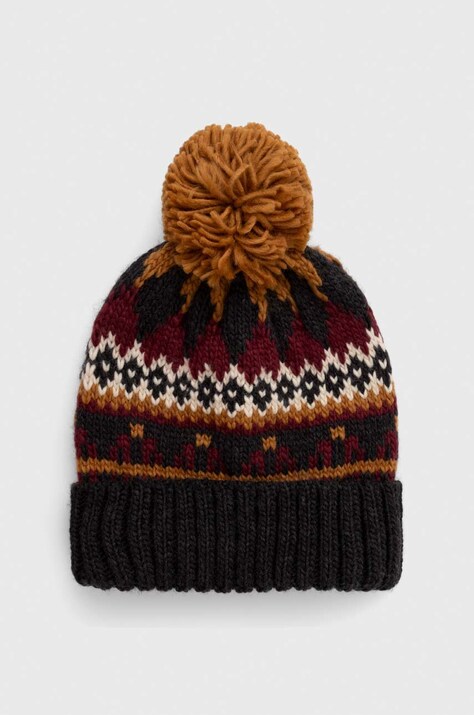 Czapka męska beanie z pomponem kolor multicolor
