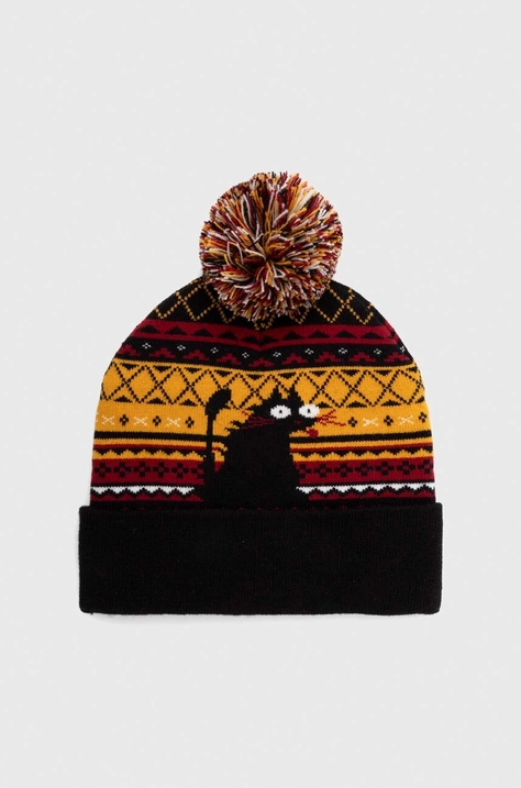 Czapka męska beanie z pomponem kolor multicolor