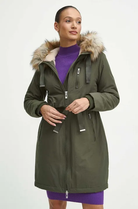 Medicine kabát női, zöld, téli