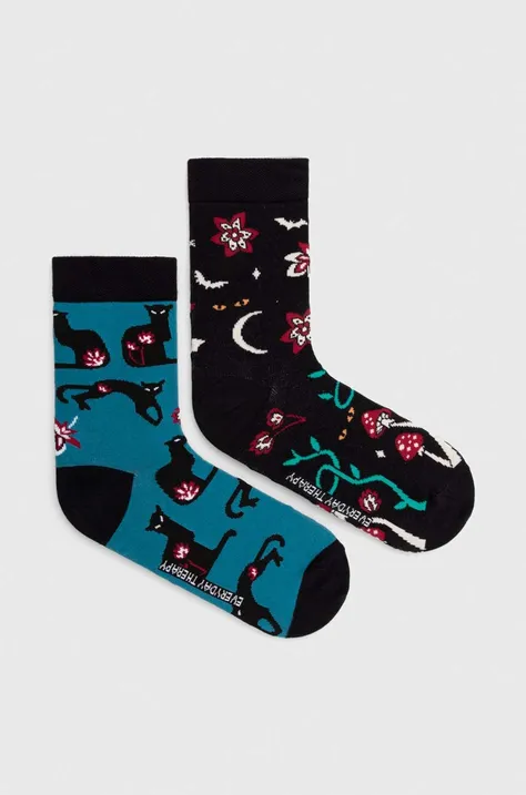 Ponožky dámske bavlnené so vzorom (2-pack) viac farieb