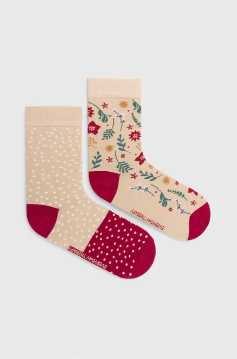 Ponožky dámske kvetinové (2-pack) viac farieb
