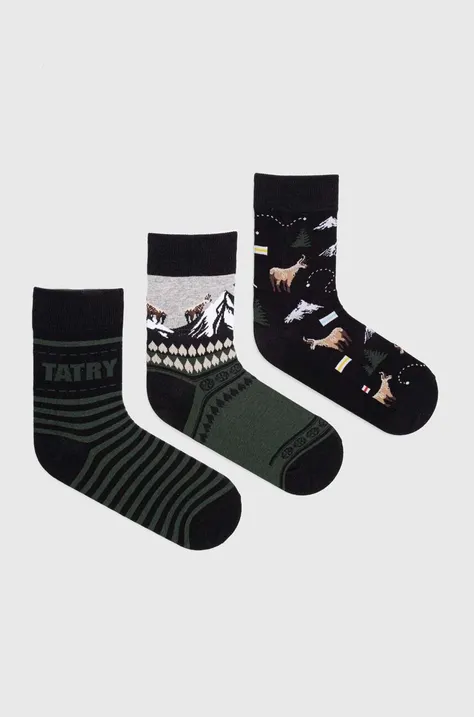 Ponožky dámské bavlněné se vzorem (3-pack)