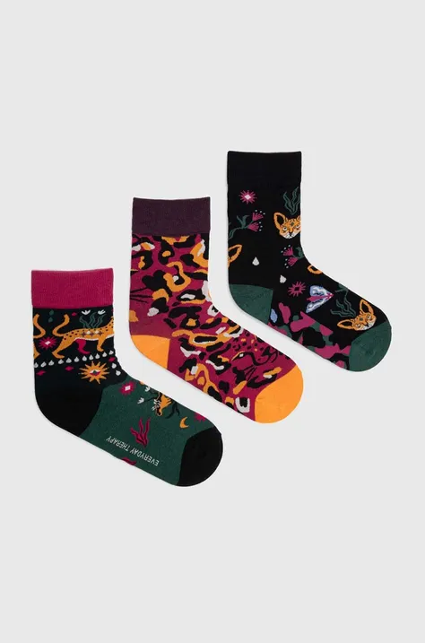 Ponožky dámske bavlnené so vzorom (3-pack)