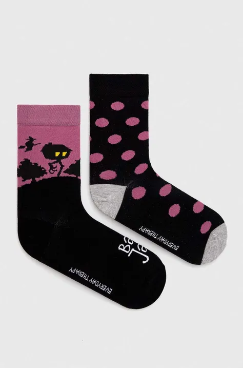 Bavlněné ponožky dámské - Baba Jaga (2-pack) více barev