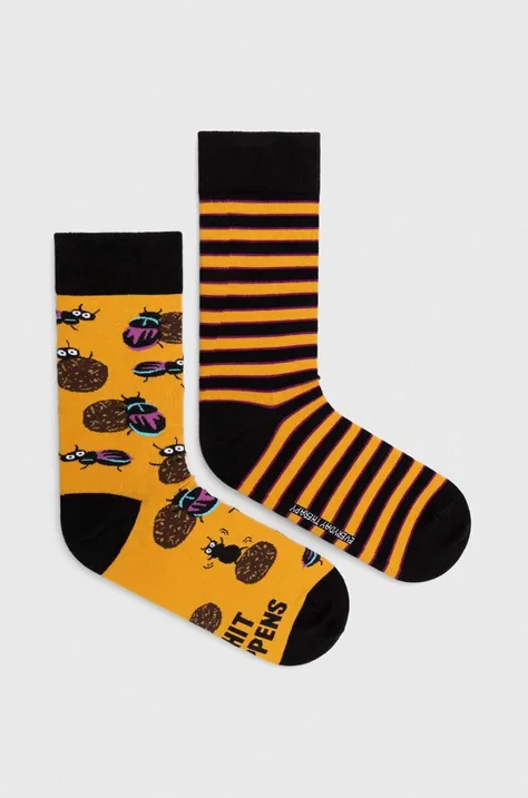 Bavlnené ponožky pánske so vzorom (2-pack) viac farieb