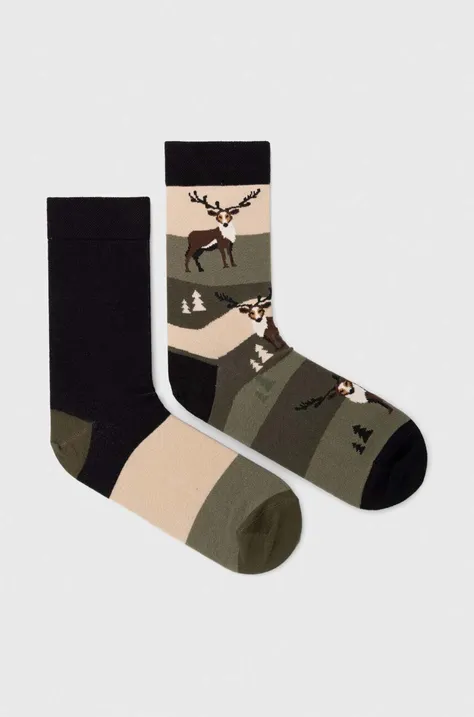 Bavlněné ponožky pánské s jeleny (2-pack) více barev