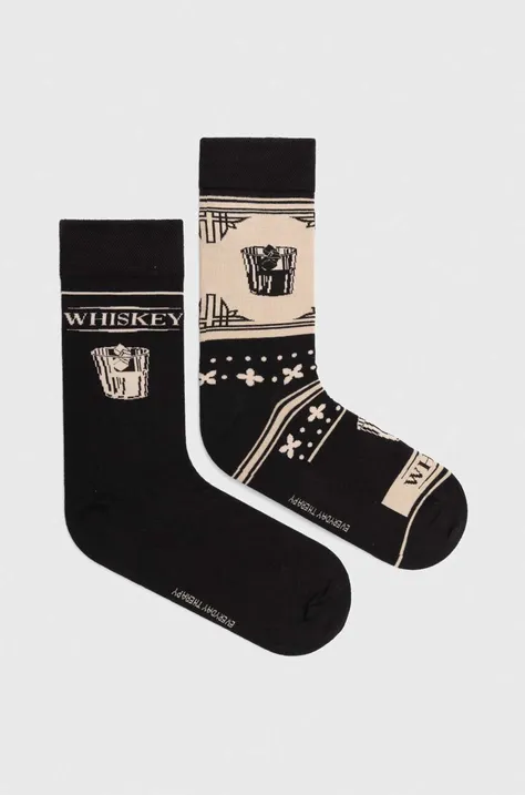 Bavlnené ponožky pánske so vzorom (2-pack) viac farieb