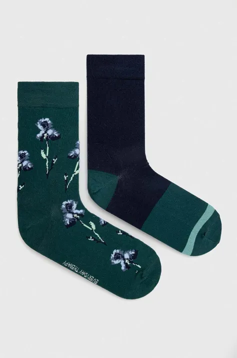 Bavlnené ponožky pánske kvetované (2-pack) viac farieb