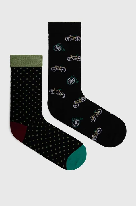 Bavlnené ponožky pánske s bicyklami (2-pack) viac farieb