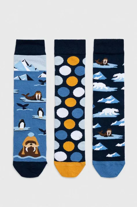 Bavlnené ponožky pánske so zvieracím motívom (3-pack) viac farieb