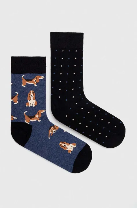 Bavlnené ponožky pánske so psami (2-pack) viac farieb