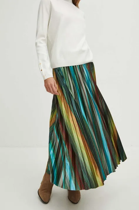 Spódnica damska maxi plisowana kolor multicolor