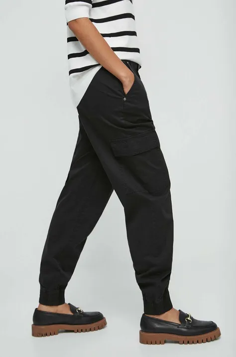 Spodnie damskie jogger kolor czarny
