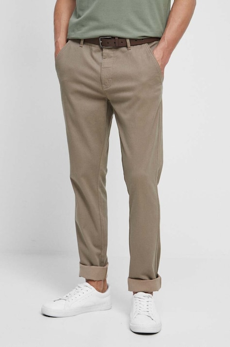 Брюки Medicine мужские цвет бежевый облегающее