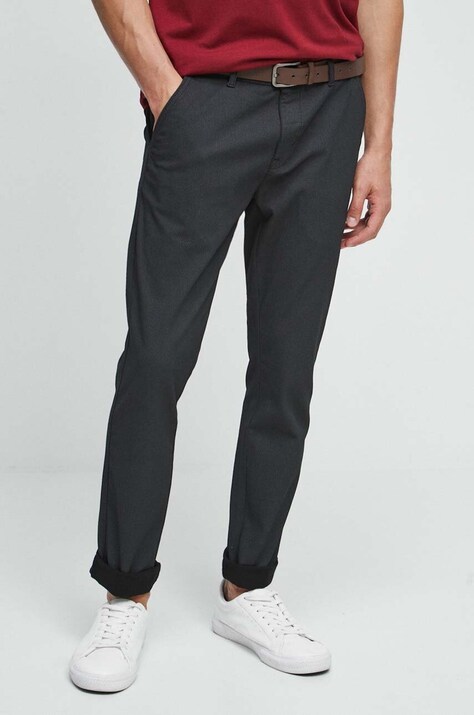 Spodnie męskie slim fit kolor czarny