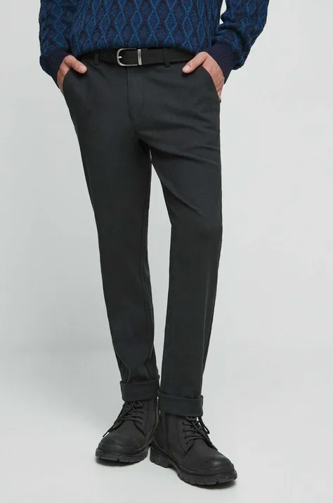 Spodnie męskie gładkie kolor czarny