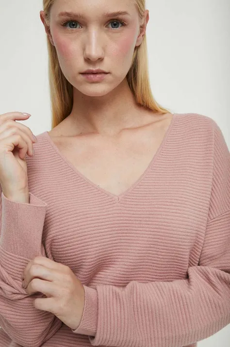 Medicine sweter damski kolor różowy