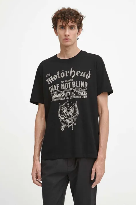 T-shirt bawełniany męski Motörhead kolor czarny