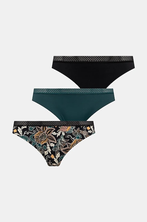 Figi damskie briefs wzorzyste (3-pack) kolor multicolor