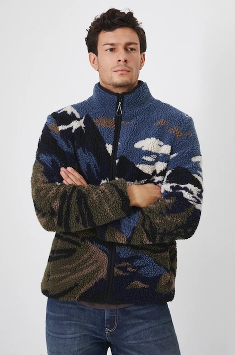 Bluza męska z fakturą kolor multicolor